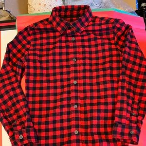 Cat & Jack Red and Black Plaid Shirt BUFFALOPLAID NWOT